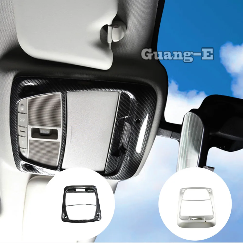 

Car ABS/Carbon Fiber Front Inner Head Read Reading Switch Light Lamp Frame Trim For Renault Kadjar 2016 2017 2018 2019 2020