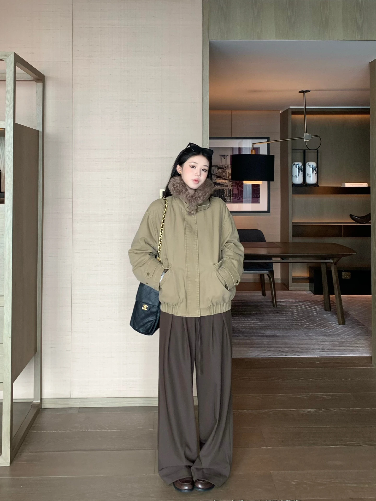 Pantaloni a Vita Bassa con Laccetto e Gamba Larga per Donne, Pantaloni Casual Comodi e Morbidi BULENG, Pantaloni a Gamba Dritta per Signore