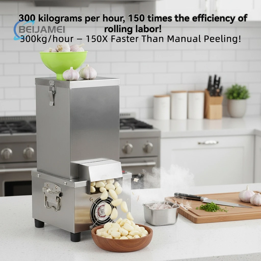Electric Garlic Peeling Machine Commercial Fully Automatic Garlic Skin Remover for Catering Garlic Peeling Equipment