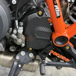 Side Sprocket Chain Case Cover Fairing Cowling For KTM 1290 Super Duke R 2014-2017 Full Carbon Fiber 100%