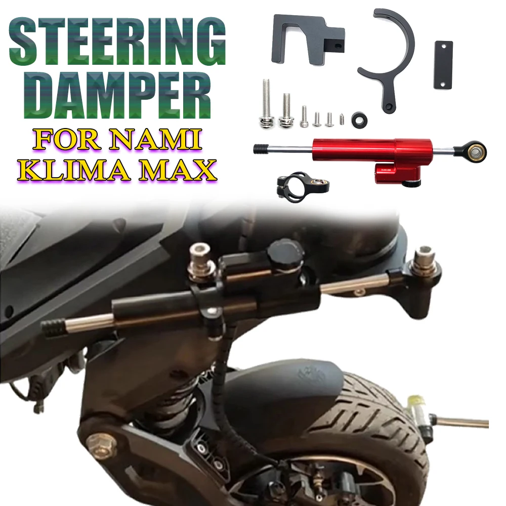 

Directional Steering Damper with Bracket Kit Accessories For NAMI Klima Max Electric Scooter Increase Speed Stability Safety