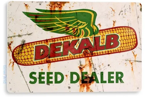 TIN SIGN Dekalb Seed Dealer Metal Garden Kitchen Farm Cottage Shop Store A905