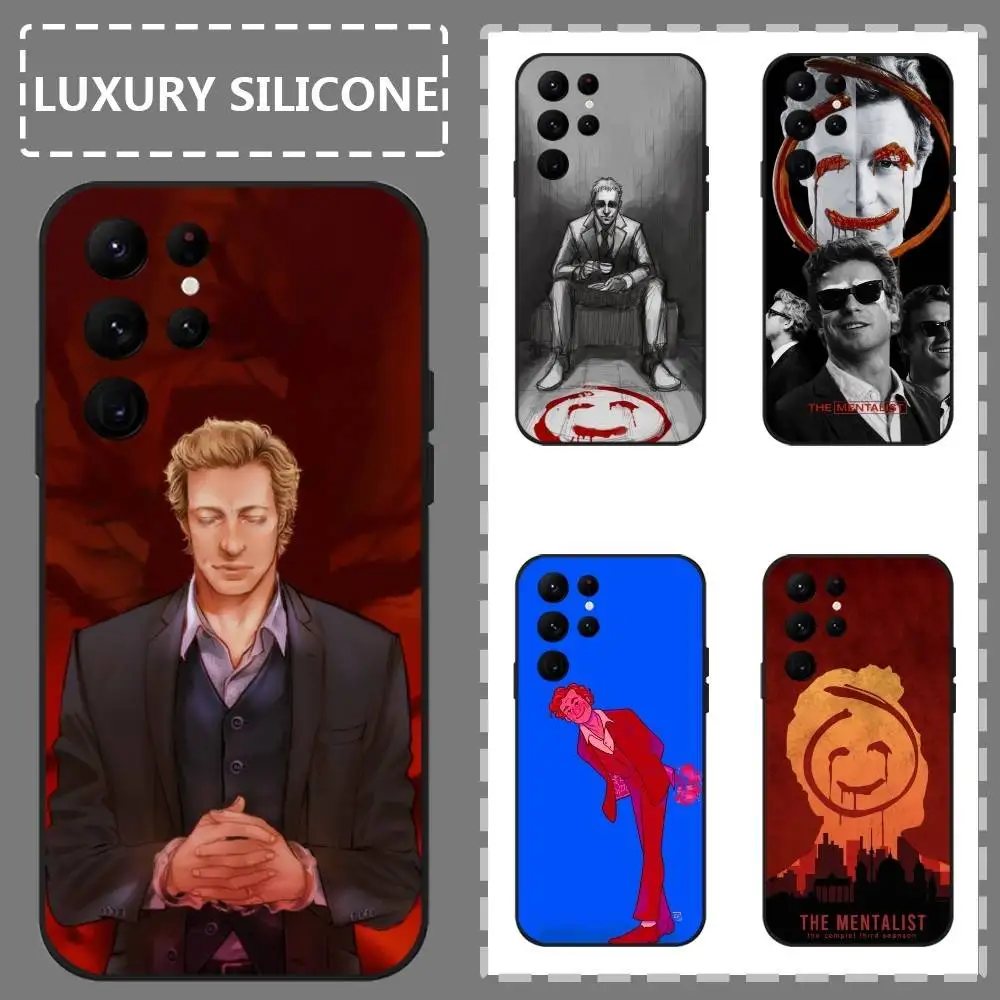 

The M-Mentalist Red John Phone Case For Samsung Galaxy S25 S24 S22 S23 Ultra S21 S20 Plus 5G Frosted Non-Slip Full Soft Case
