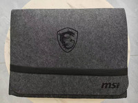 New Felt Bag for MSI Titan 18 Pro 2024 18 inch Gaming Laptop Protective Sleeve Travel Pack Power Adapter Bag Dustproof Anti-drop