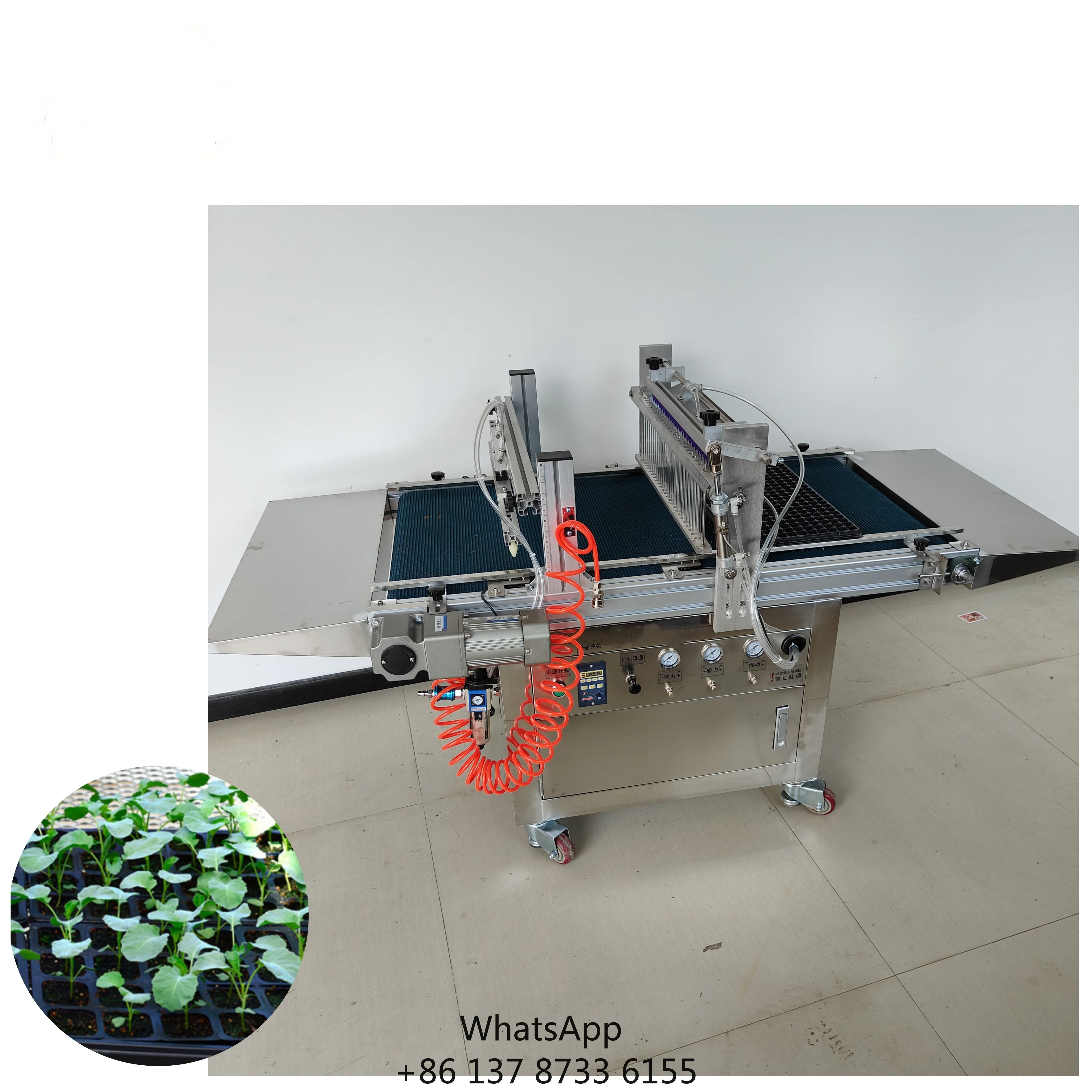 Vegetable Hole Tray Seedling Machine High Precision Carrot Paddy Seedling Tray Planter Seedling Planting Machine
