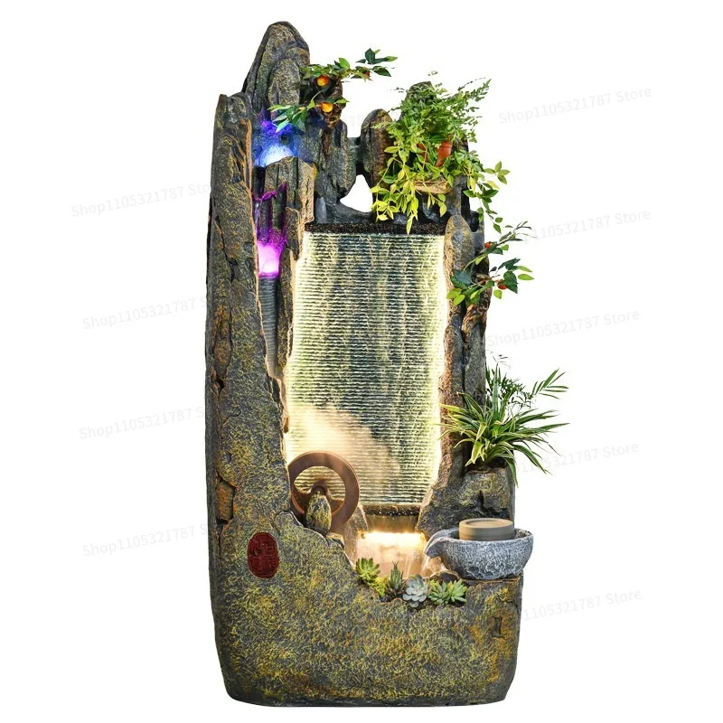 For Floor-to-ceiling Rockery, Flowing Water Fountain Ornament, Balcony, Landscape Decoration, Opening Housewarming Ceremony