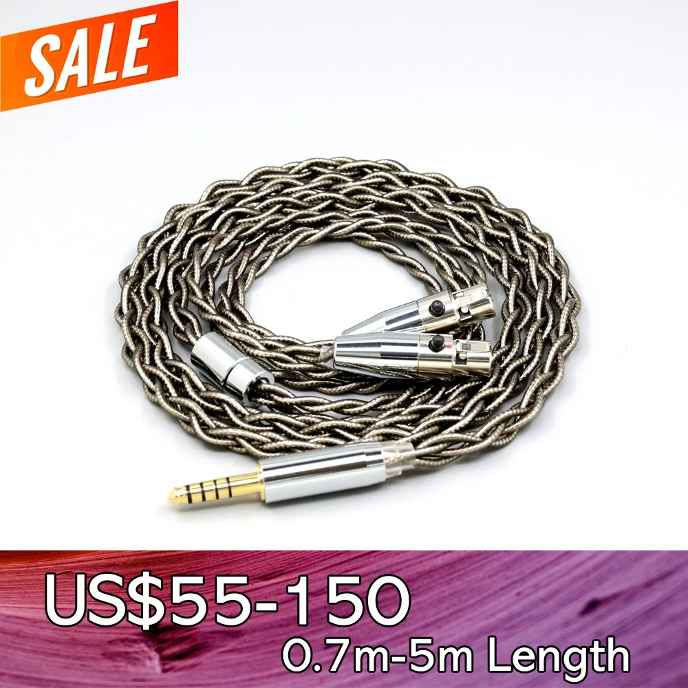 

99% Pure Silver Palladium + Graphene Gold Earphone Shield Cable For Meze Empyrean Kennerton Thekk Vali Thror Headphone LN008221