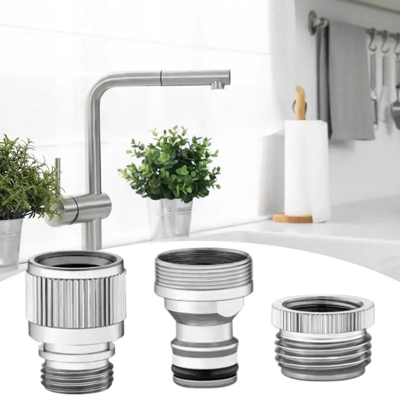 Faucet Adapter For Garden Hose Faucet To Garden Hose Adapter Connector Leak-Proof Water Tap Attachment Part For Kitchen Shower