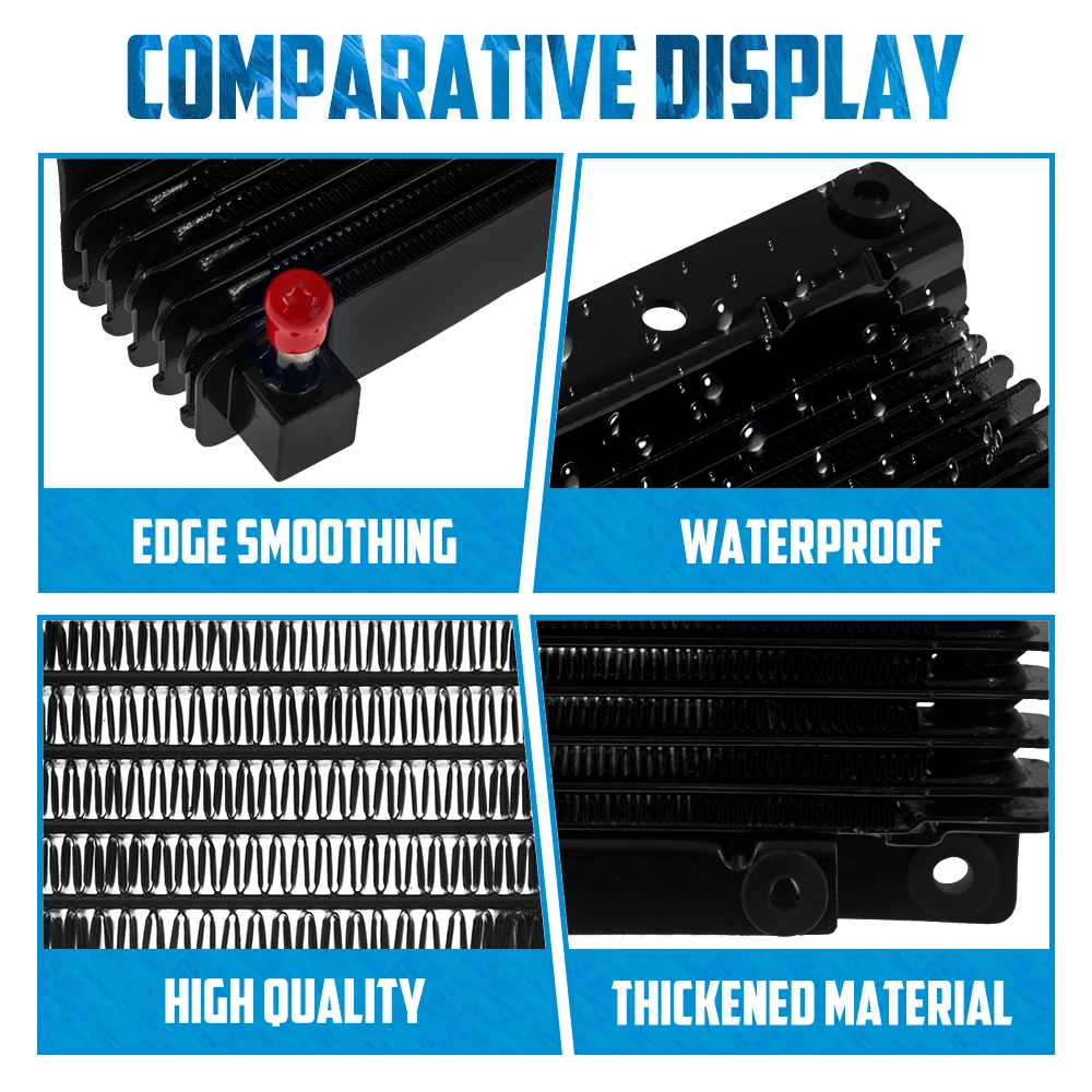 Oil Cooler Radiator Motorcycle Water Tank Adapter For Harley Street Electra Glide FLHTC Touring Road King FLHR Ultra 2009-2016