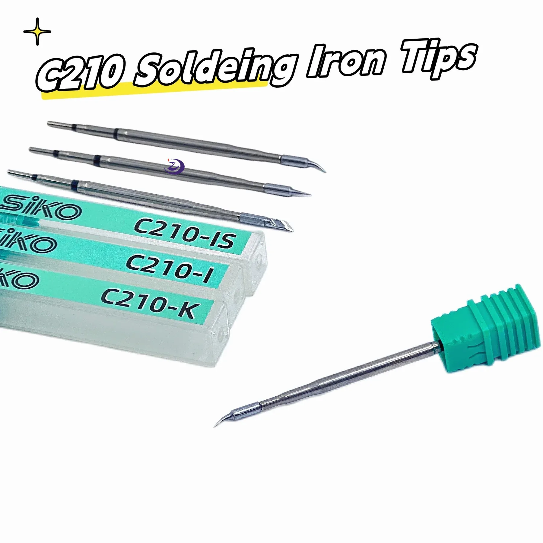 Original C210 Integrated Soldering Iron Tip Lead Free Heating Core Compatible Sugon Aifen Aixun GVM Soldering Station Handle