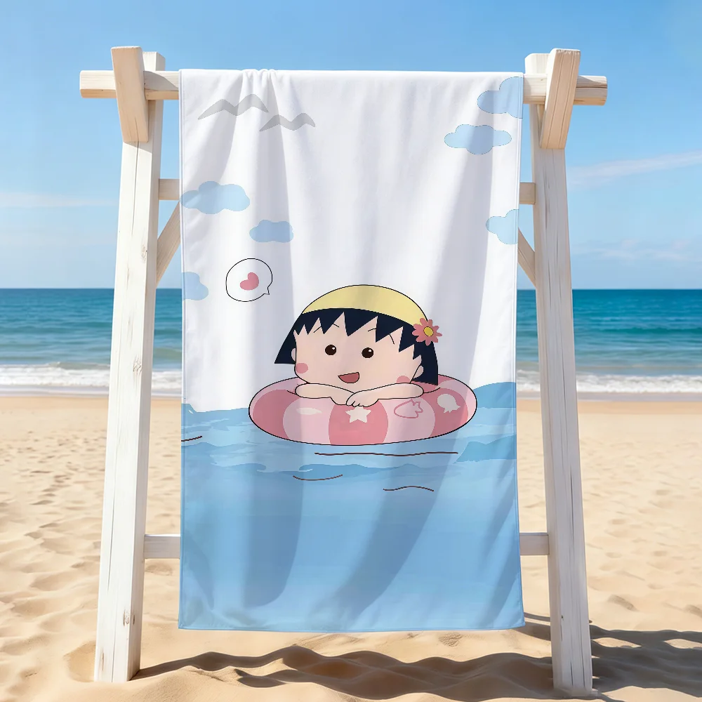 Cartoon C-Chibi Maruko Chan Towel Drying Bath Towel Applicable To Light Swimming Camping Yoga Beach Out