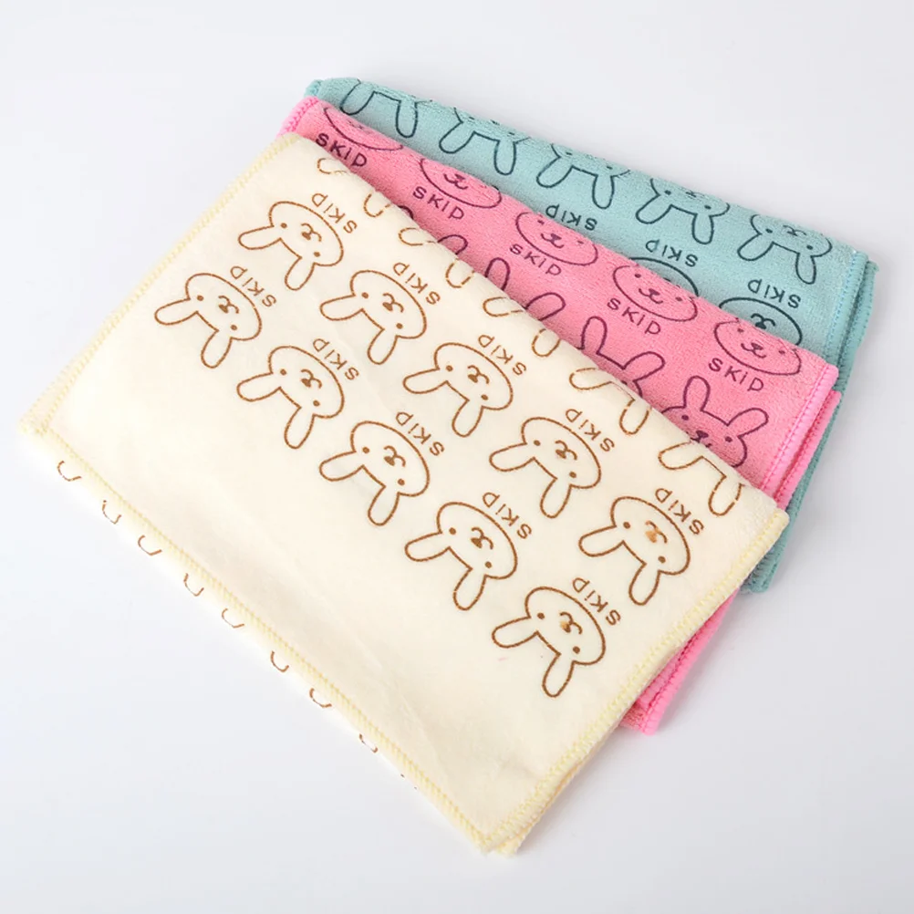 Serviette de bain Super Rabbit pour nouveau-né, gant de toilette pour bébé, serviette sèche pour gril, vert, 25x50cm