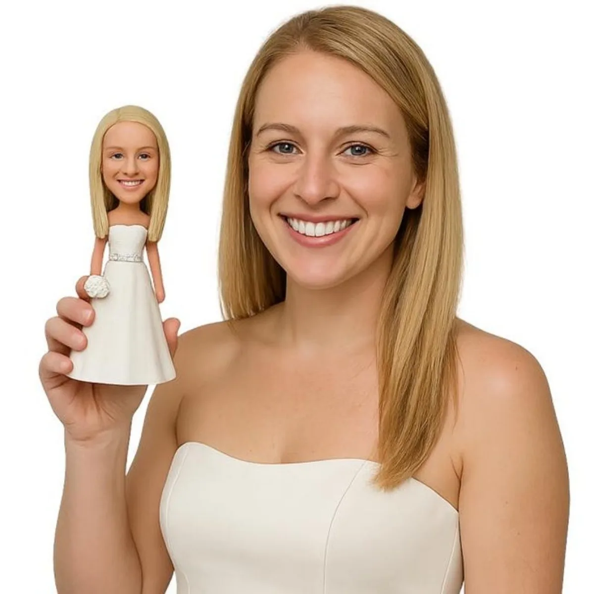 

Custom Bobblehead From Photo Personalized Handmade Clay Figurine Unique 3D Statue Gift For Birthday And Holiday Handcrafted