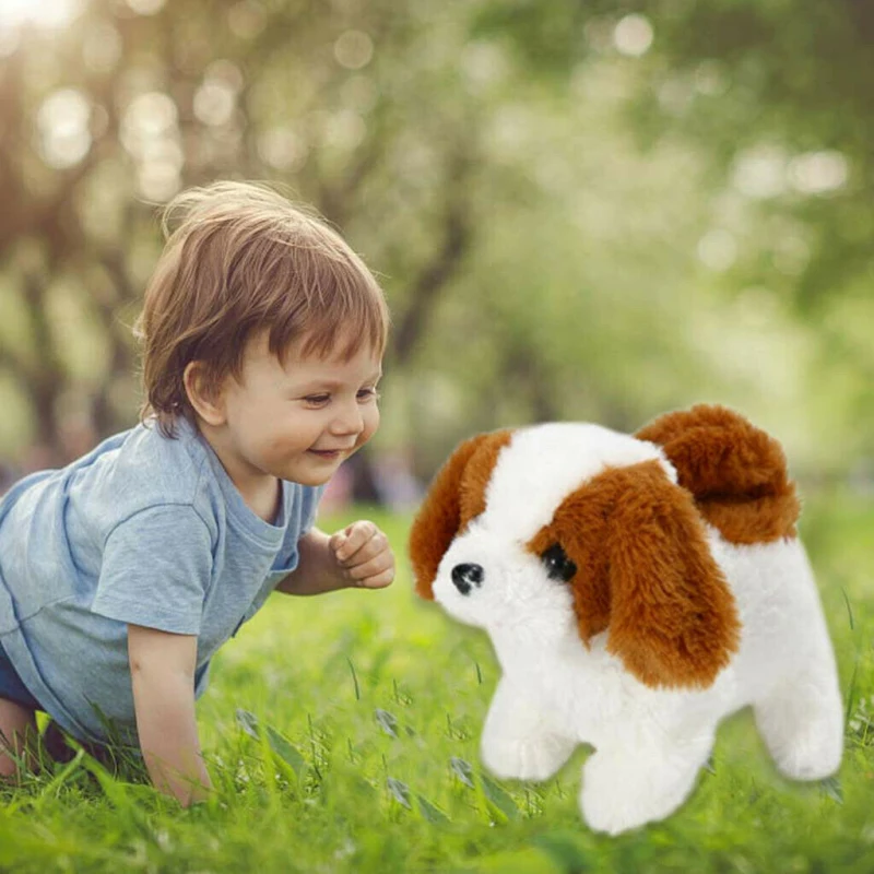 Filhote de cachorro latindo com controle de bateria para meninos de 3 anos, brinquedos educativos, presente de aniversário, pet dog, fofo, halloween