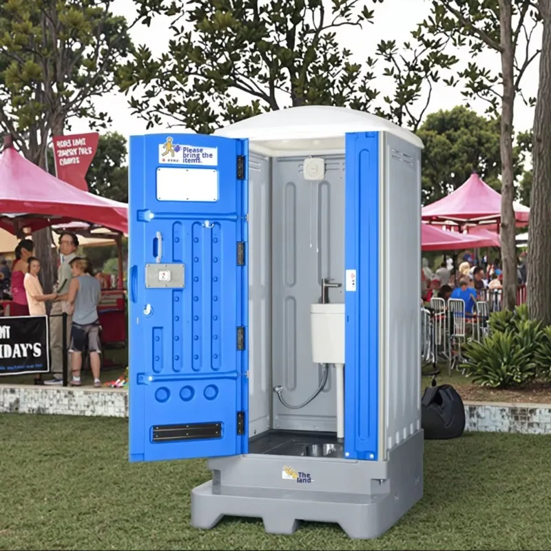 【Direct Factory Sale】Plastic Eco-friendly Modern Design Outdoor Portable Toilet Scenic Areas Public Use Windproof Rainproof Temp