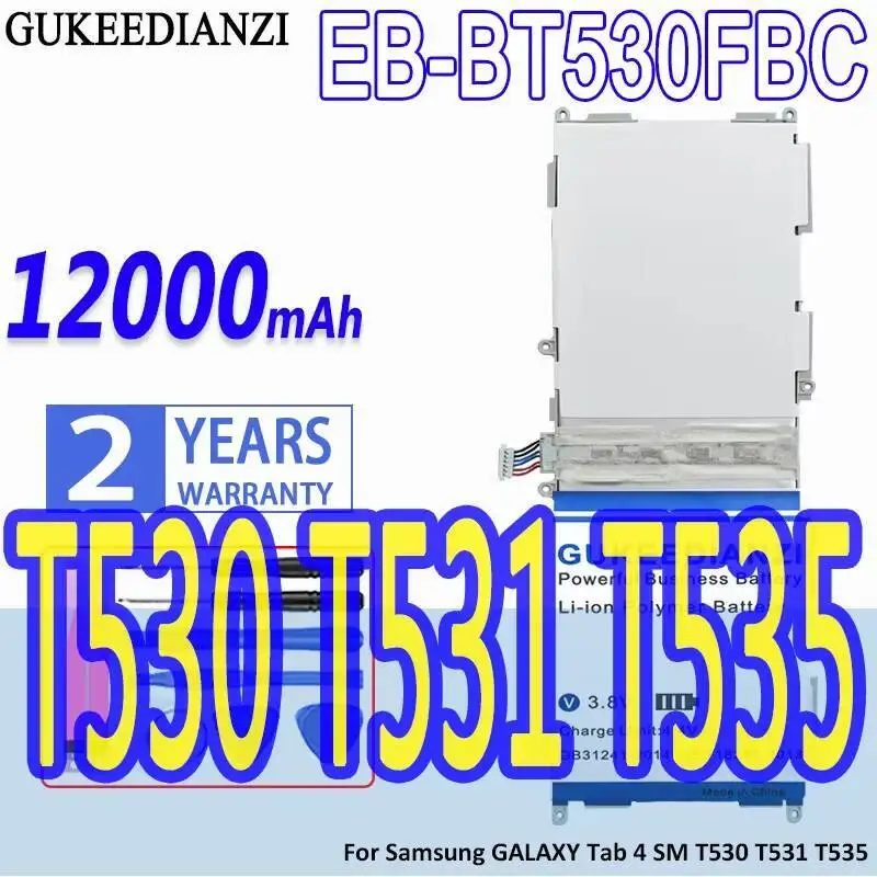 

Reliable Power EB-BT530FBC 12000Mah For Samsung Galaxy Tab 4 10.1 SM T530 T531 T535 Tablet Battery Durable