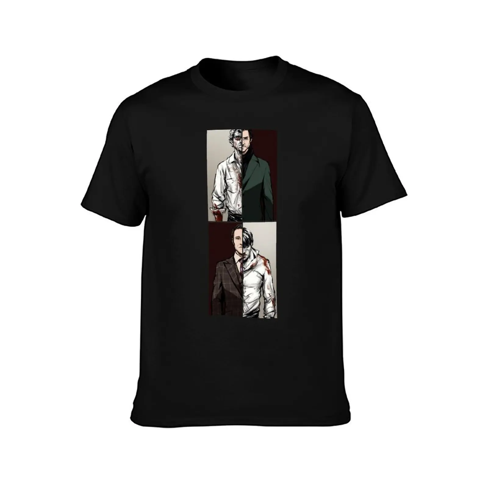 Hannibal - The Tables Are Turning T-Shirt Casual Loose Short Sleeve Tee for Men