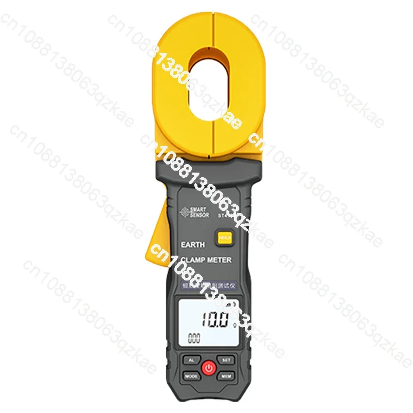 ST4100 Digital LCD Clamp Ground Resistance Meter Ground Earth Resistance Meter Tester Resistance range 0.010~500Ω Data Storage