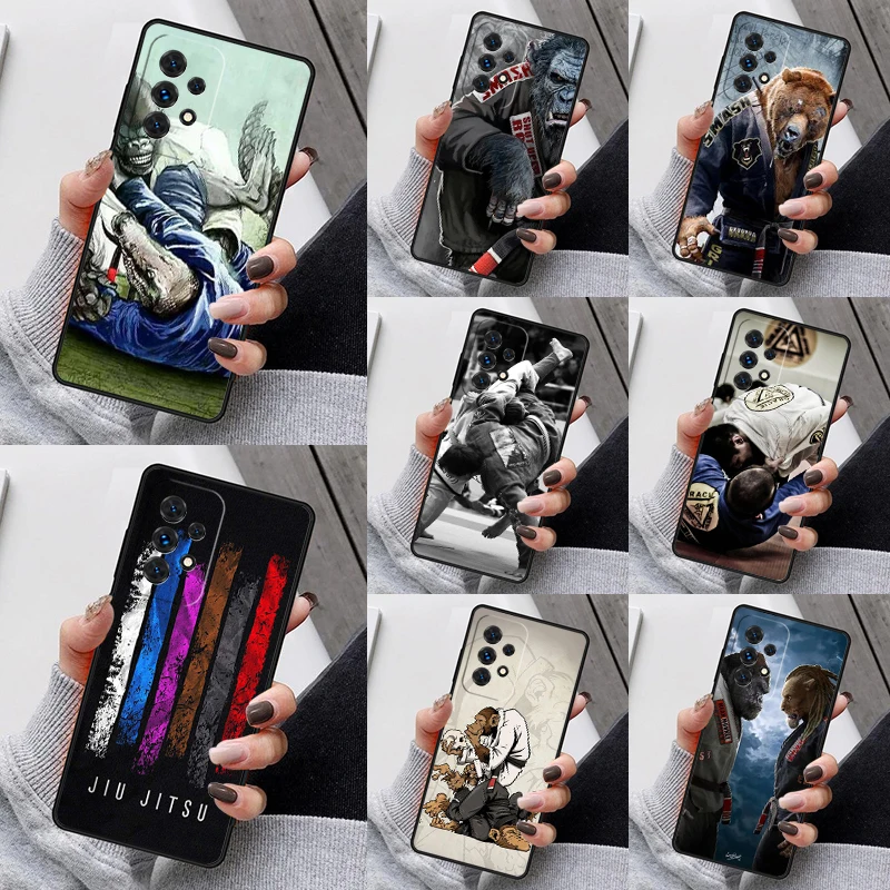 Judo Jiu Jitsu BJJ Phone Case For Samsung Galaxy S25 S23 S30 S8 S21 S20 FE S24 S22 Note 10 20 Plus lite Ultra