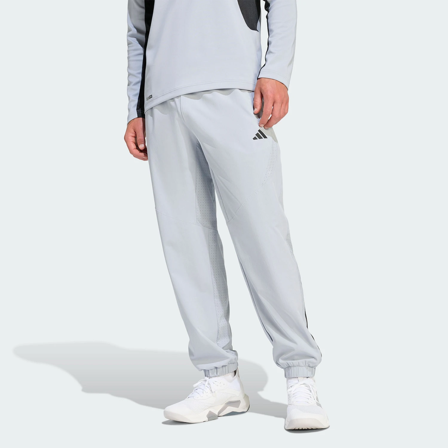 Adidas genuine men's training woven leg binding sports pants KT3132