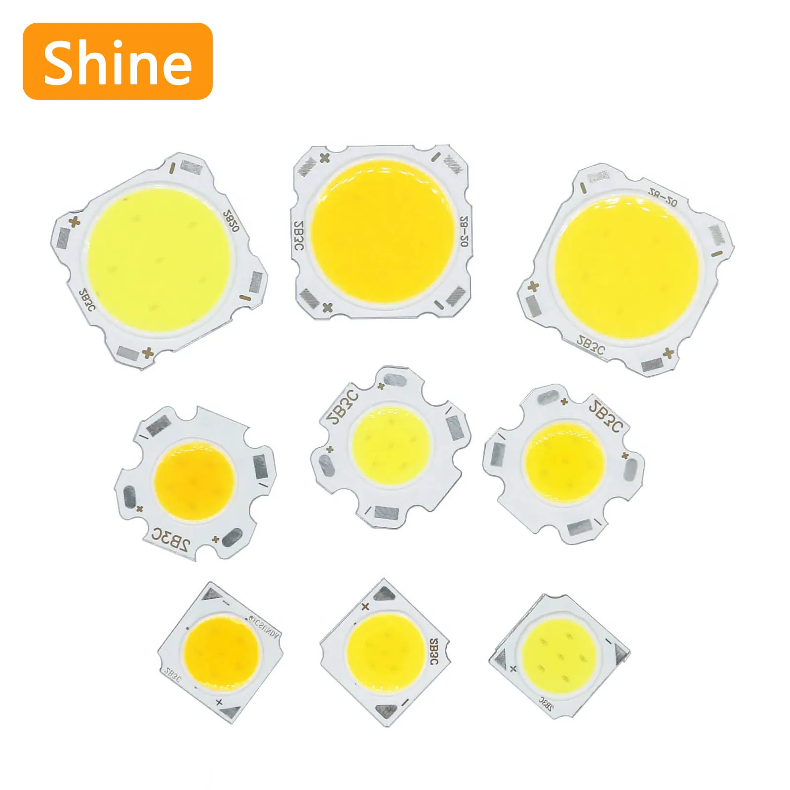 

10pcs 3W 5W 7W 10W High Power LED Source Chip 13mm 20mm 24mm SMD LED COB Light Bulb LED Diode Light Lamp Spotlight Downlight DIY