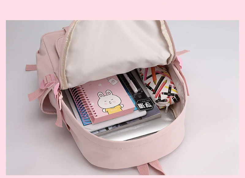 Sanrio Hello Kitty Kawaii Women Bagpack Teenagers Travel Backpack Girls Kids School Book Bags Mochila Escolar