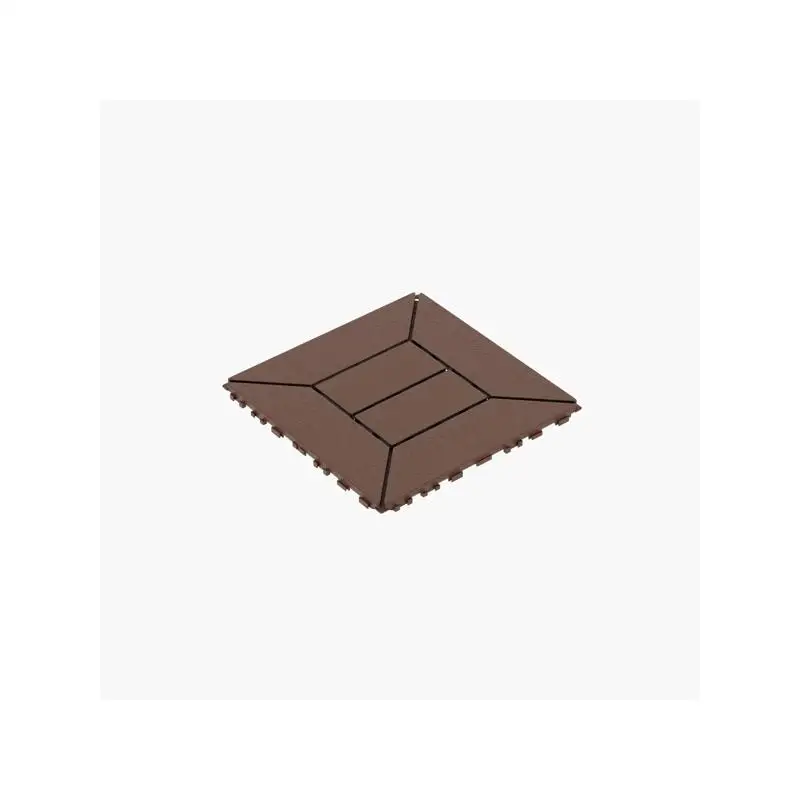 Piastrelle per ponte ad incastro fai-da-te facili da pulire, pavimenti per patio da 11,8"x11,8", 44 pezzi, perfette per spazi all'aperto