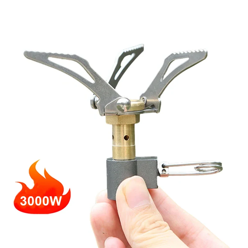 Mini Burner Camping Gas Stove Outdoor Portable Folding Ultralight Tourism Burner Windproof Stove Hiking Picnic Cooker Equipment