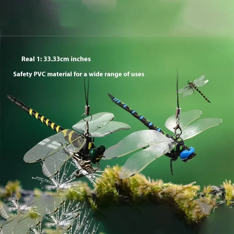 Dragonfly Hat Clip Dragon Fly Clips for Bugs Realistic Fake Dragonflies Fly Repelling Supplies for Indoor Outdoor Decor Craft