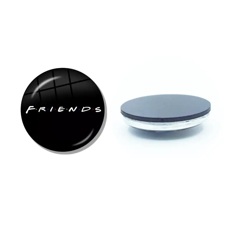 Friends TV Show 30MM Glass Fridge Magnets Glass Crystal Magnetic Stickers Refrigerator Decoration Home Decor