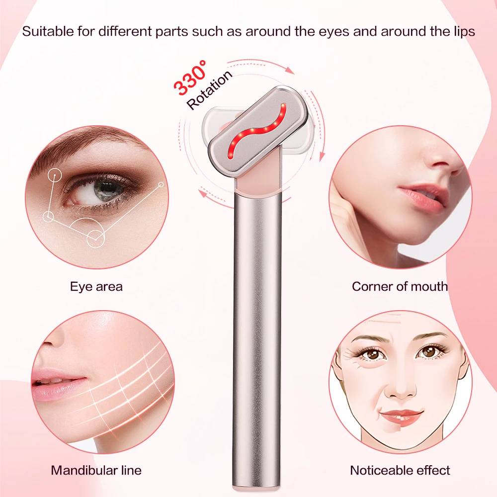 Eye Beauty Instrument 42℃ Vibration High Frequency Constant Temperature Red Light Dilutes Dark Circles Black Bags Fine Lines