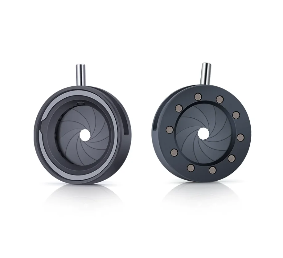1-12mm Mechanical Diaphragm Continuously Variable Iris Integrated Aperture Stop Microscope Camera Laser Optical Light Module
