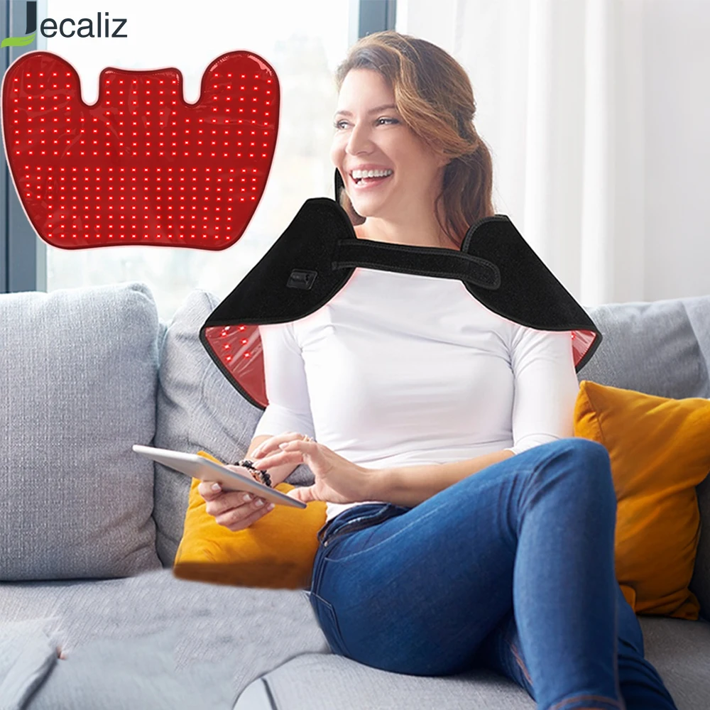 

Red Light Shoulder&Nape Physiotherapy Wearable Pad 660nm&850nm Infrared Light Therapy for Back Shoulder Neck Pain Relief