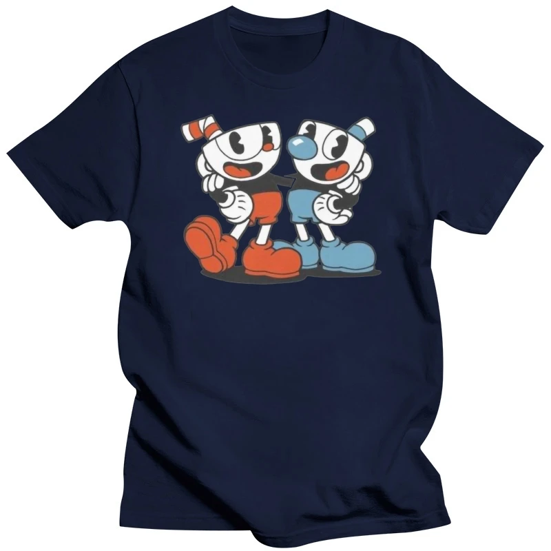 Cuphead And Mugman For Kid's Youth Clothing T Shirts Tees Fashion Unique Classic Cotton Men