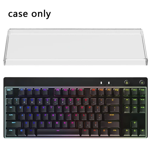 Imagen 1 del producto Cubierta antipolvo para teclado Geekria Tenkeyless TKL, cubierta para teclados acrílicos transparentes para juegos mecánicos de computadora 80% compactos de 87 teclas