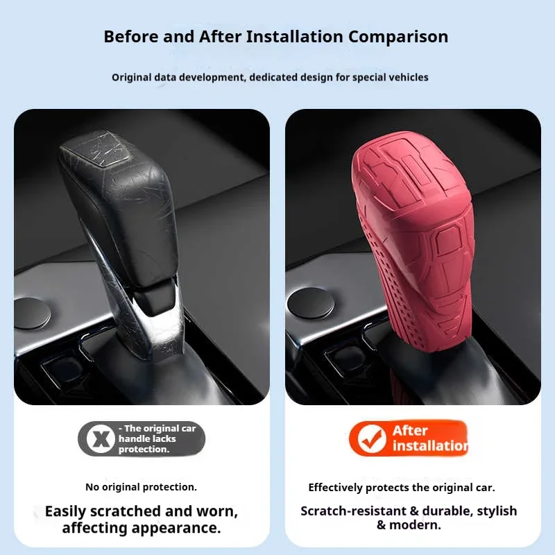 لنيسان ركلات سيارة سيليكون التلقائي والعتاد التحول المقبض غطاء لا طعم له المضادة للانزلاق شيفتر المقبض الغطاء الواقي