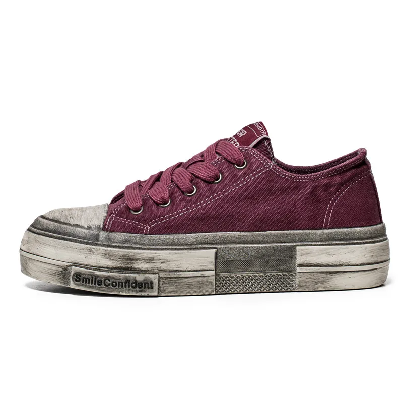 

DY 2025 новая модная обувь, студенческие туфли, мужская обувь, нишевые старые грязные парусиновые туфли в стиле ретро