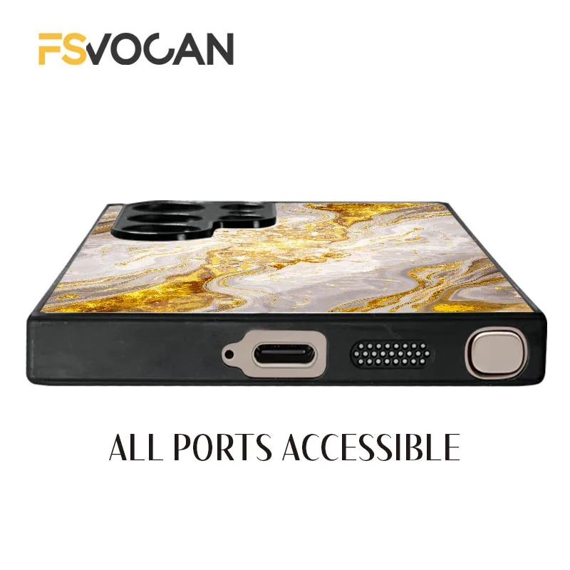 マーブルの詩的な抱擁 Samsung Galaxy S26 S25 S24 S23 S22 S21 S20 Plus Ultra A53 A54 A32 A33 A34 A35 A55用