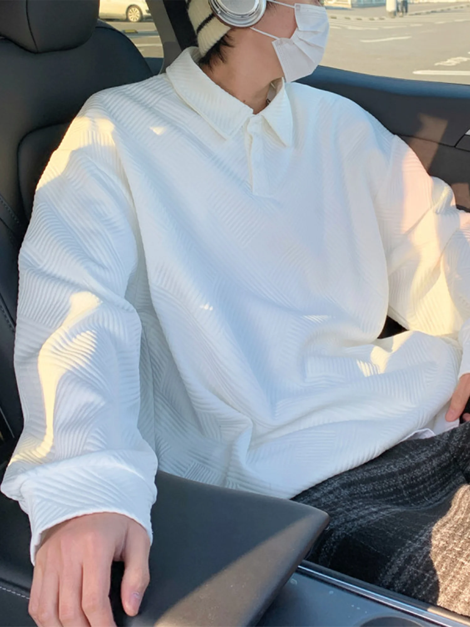 

Мужская толстовка с воротником и вышивкой, базовая модель, для ношения под одеждой, весна-осень, модная, повседневная, цветная.