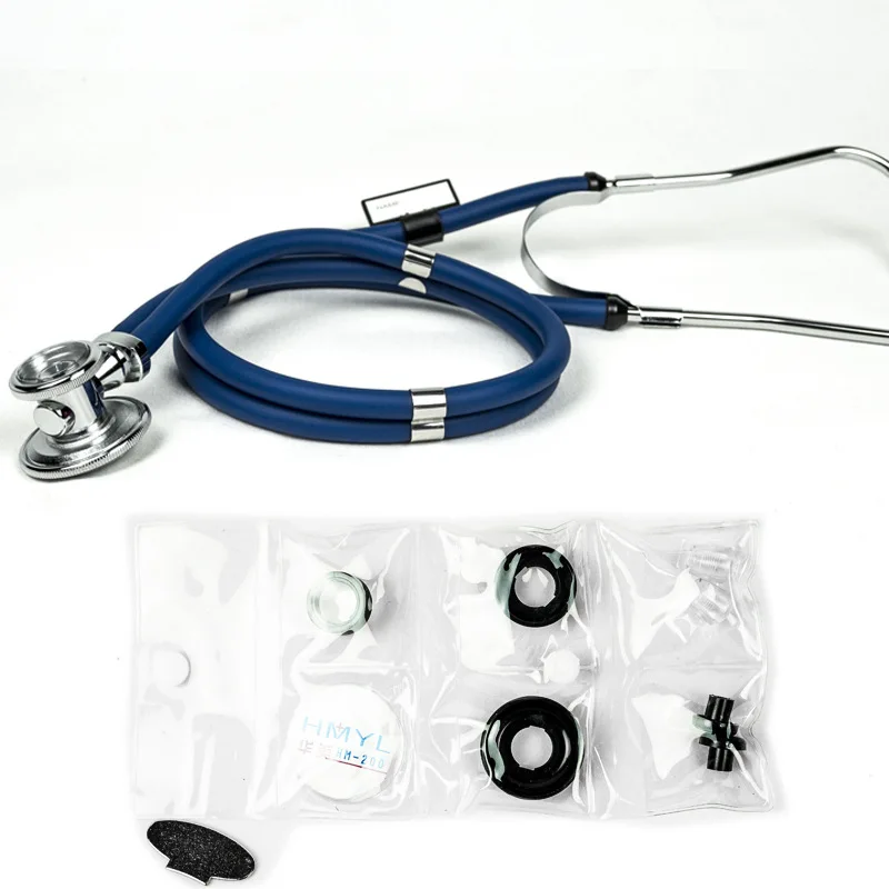 Multi-function stethoscope double-sided double-tube stethoscope to listen to fetal heart extended luxury black plating