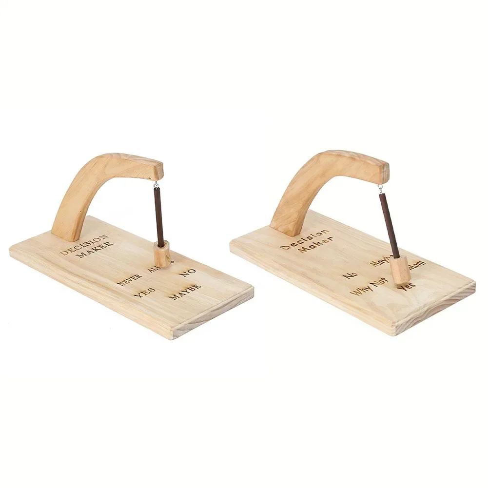 Decision Maker Pendulum Wooden Maker Swing Pendulum Desk Tabletop Game Toy Creative Magnetic Decision Maker For Women Men Boys ﻿