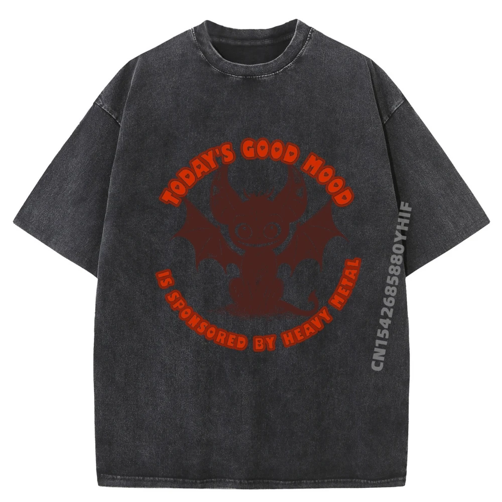 

Funny Cute Funny Shirts Man Clothes Oversized Washed T-Shirt Men Vintage Cotton Loose Soft Printed Shirt