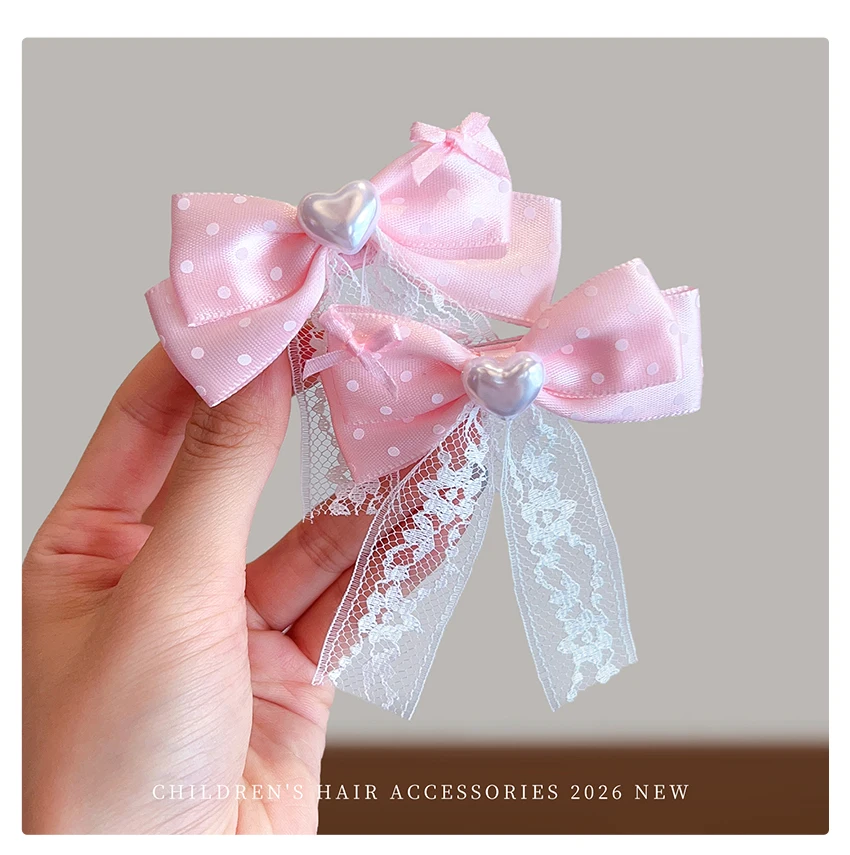 2026 Neue Kawaii Haarspangen-Set für Babymädchen – Süße Hasen-, Herz- und Schleifen-Haarspangen, die das Haar nicht verletzen, für Kleinkinder, Mädchen, Party, Verkleidung, Geschenk – Detail 4