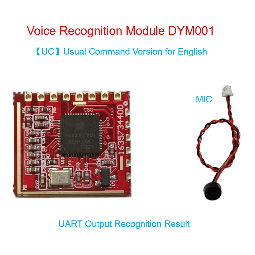 【UC】】Reconocimiento de voz Comando habitual Salida UART Módulo de reconocimiento de voz DD501【UC】Módulo DYM001【UC】Módulo