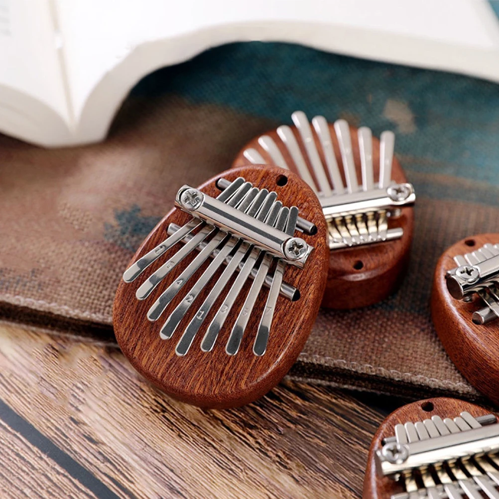 

Lightweight 8-Tone Wooden Thumb Piano Kalimba for Beginners Portable Finger Play Instrument Compact Home Music Gift