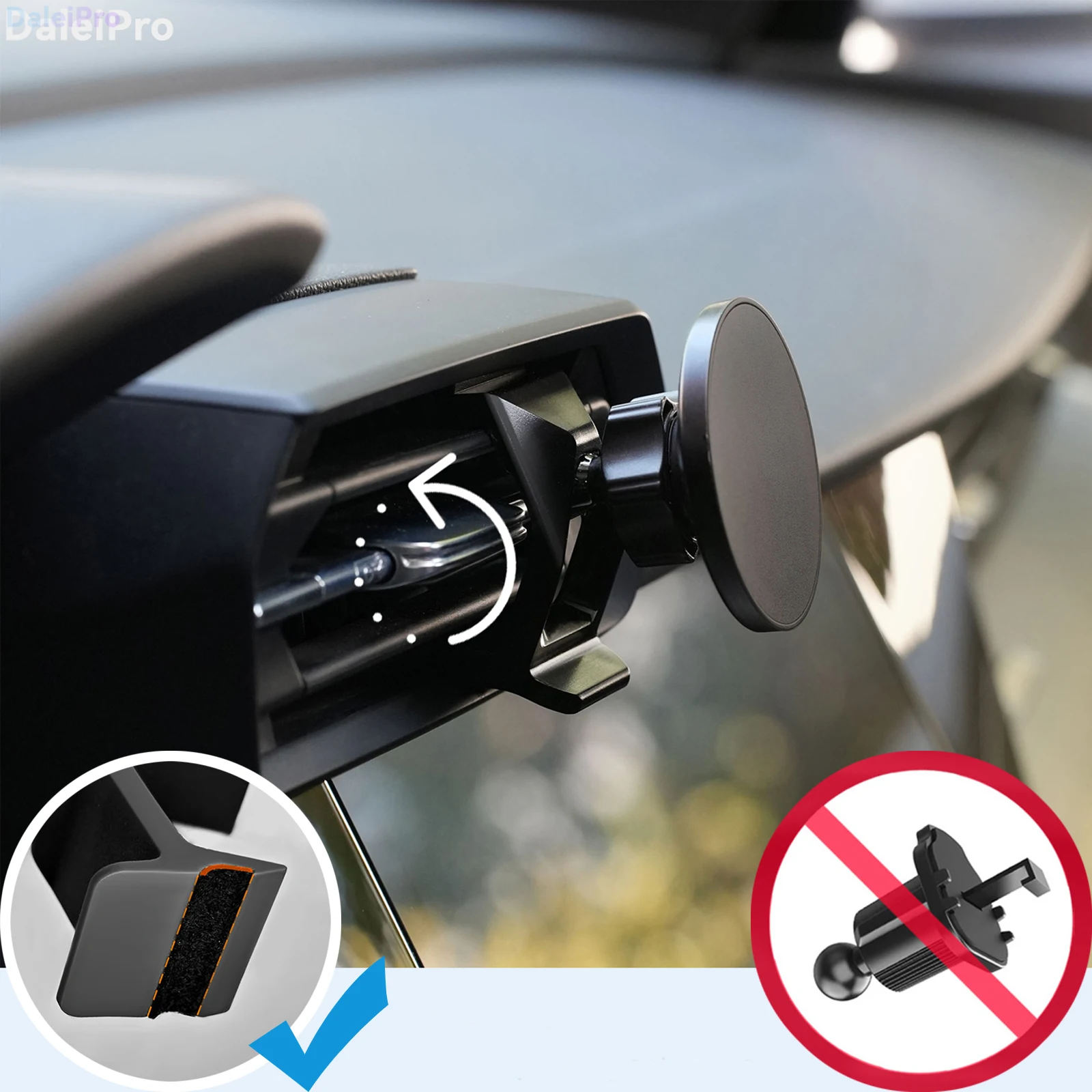 LHD RHD für Audi A3 S3 RS3 2021 2022 2023 2024 2025 2026 Auto-Handyhalterung, Fahrzeugspezifische Armaturenbrett-Handyhalterung, Austauschbar – Detail 3