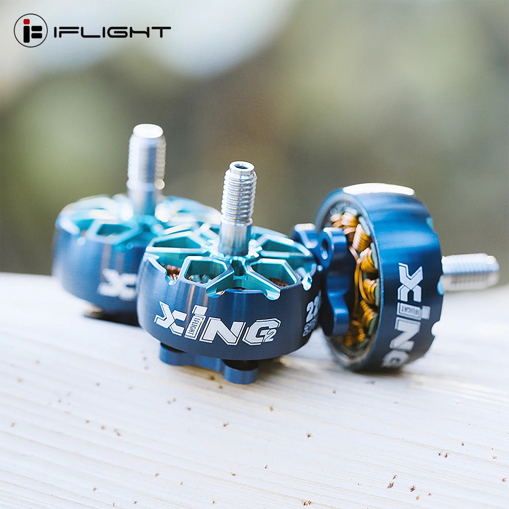 IFlight XING2 2306 1755KV/ 2555KV 4-6S Motore Brushless 5mm Albero in Lega di Titanio Compatibile Nazgul Elica da 5 pollici per FPV Drone
