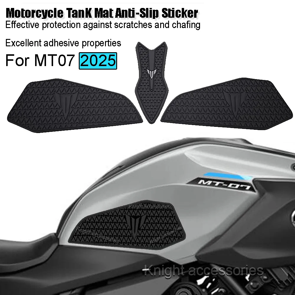 

Накладка на топливный бак мотоцикла для Yamaha MT 07 MT-07 mt07 2025, защитная накладка на бачок, наклейка, газовая наколенница, боковая тяговая накладка
