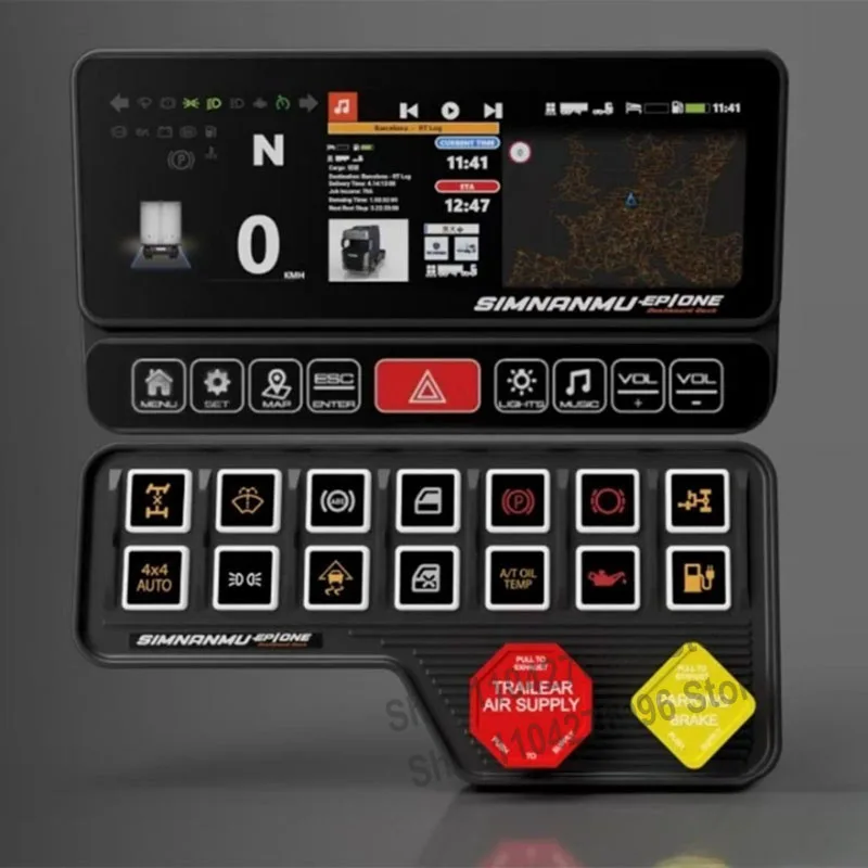 Sim Racing Painel PC 8.3 Polegadas 9RGB Ouka Simulador de Projeção de Navegação para Logtiech G29 Thrustmaster SIMAGIC MOZA FANATEC