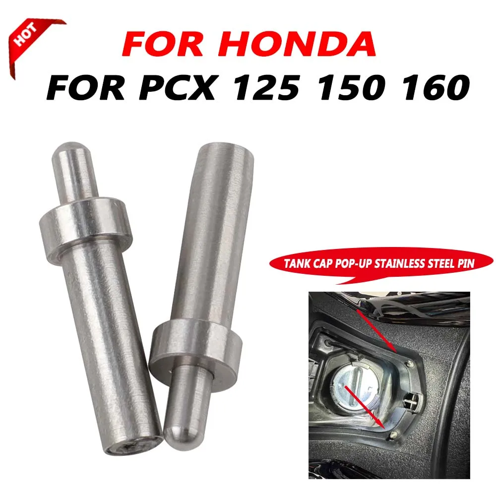 For Honda PCX 125 150 160 PCX125 PCX150 PCX160 2025 Motorcycle Accessories Fuel Tank Cap Stainless Steel Auxiliary Ejector Pin